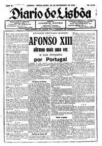 Terça, 25 de Fevereiro de 1930