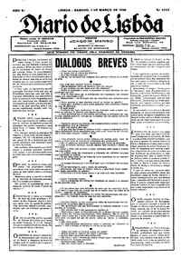 Sábado,  1 de Março de 1930 (2ª edição)