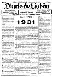 Quarta, 31 de Dezembro de 1930