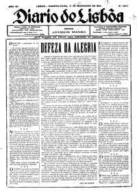 Quarta, 11 de Fevereiro de 1931