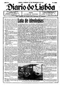 Sábado, 21 de Fevereiro de 1931 (1ª edição)