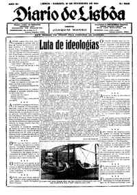 Sábado, 21 de Fevereiro de 1931 (2ª edição)