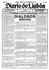 Sábado, 28 de Fevereiro de 1931