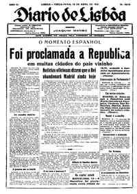 Terça, 14 de Abril de 1931