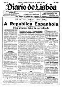 Quarta, 15 de Abril de 1931 (2ª edição)