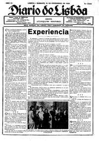 Sábado, 13 de Fevereiro de 1932