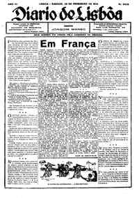 Sábado, 20 de Fevereiro de 1932