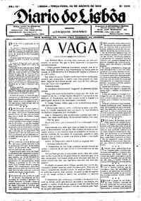 Terça, 30 de Agosto de 1932