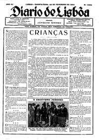 Quarta, 22 de Fevereiro de 1933