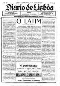 Quinta, 15 de Junho de 1933 (2ª edição)