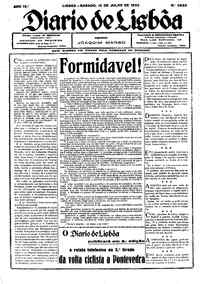 Sábado, 15 de Julho de 1933 (1ª edição)