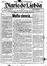 Sábado, 29 de Julho de 1933