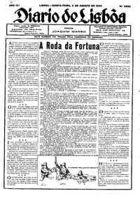 Quinta,  3 de Agosto de 1933