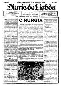 Terça, 29 de Agosto de 1933