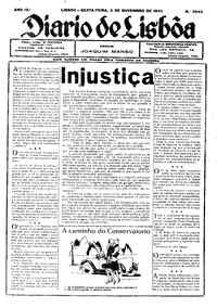 Sexta,  3 de Novembro de 1933