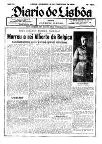 Domingo, 18 de Fevereiro de 1934