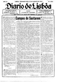 Segunda, 20 de Agosto de 1934 (1ª edição)