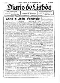 Sábado, 20 de Outubro de 1934