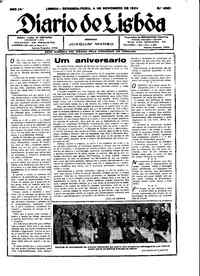 Segunda,  5 de Novembro de 1934