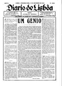 Segunda,  3 de Dezembro de 1934