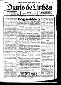 Sábado, 27 de Abril de 1935 (1ª edição)