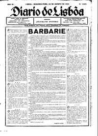 Segunda, 26 de Agosto de 1935 (1ª edição)