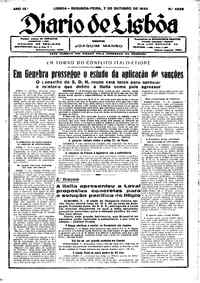 Segunda,  7 de Outubro de 1935