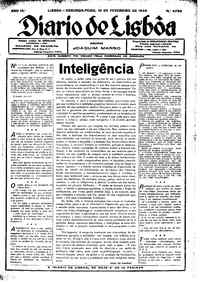 Segunda, 10 de Fevereiro de 1936