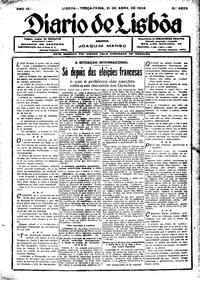 Terça, 21 de Abril de 1936