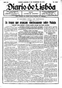 Sábado,  6 de Fevereiro de 1937 (2ª edição)