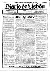 Sábado, 27 de Novembro de 1937