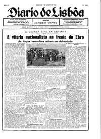 Domingo,  7 de Agosto de 1938 (1ª edição)