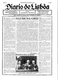 Segunda,  8 de Agosto de 1938 (1ª edição)