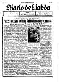 Domingo, 12 de Fevereiro de 1939