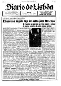 Terça, 22 de Agosto de 1939