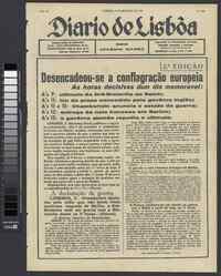 Domingo,  3 de Setembro de 1939 (2ª edição)