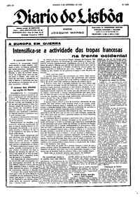 Sábado,  9 de Setembro de 1939