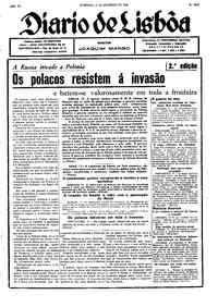 Domingo, 17 de Setembro de 1939 (2ª edição)