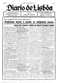 Domingo,  5 de Novembro de 1939 (1ª edição)