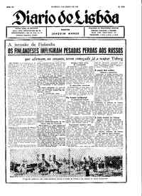 Domingo,  3 de Março de 1940 (2ª edição)