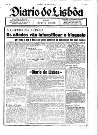 Domingo,  7 de Abril de 1940 (1ª edição)
