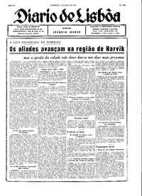 Domingo,  5 de Maio de 1940 (2ª edição)