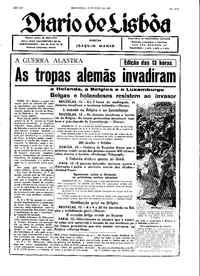 Sexta, 10 de Maio de 1940 (1ª edição)