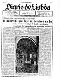 Domingo,  2 de Junho de 1940 (1ª edição)