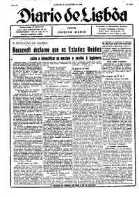 Domingo,  6 de Outubro de 1940 (2ª edição)