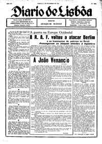 Sábado,  2 de Novembro de 1940