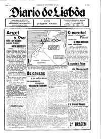 Domingo,  8 de Novembro de 1942 (2ª edição)