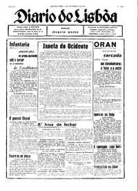Segunda,  9 de Novembro de 1942 (1ª edição)