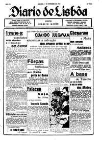 Sábado, 11 de Setembro de 1943 (1ª edição)