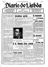 Sábado,  2 de Outubro de 1943 (1ª edição)